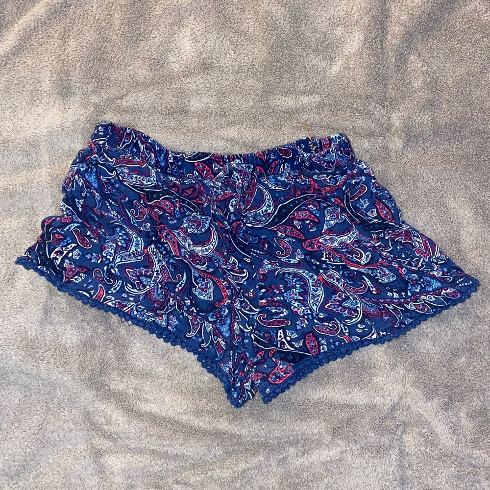 Hollister paisley soft drawstring short